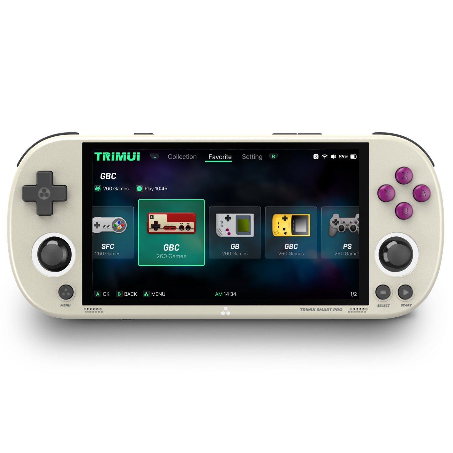 Trimui Smart Pro Retro Handheld Game Console - Gray