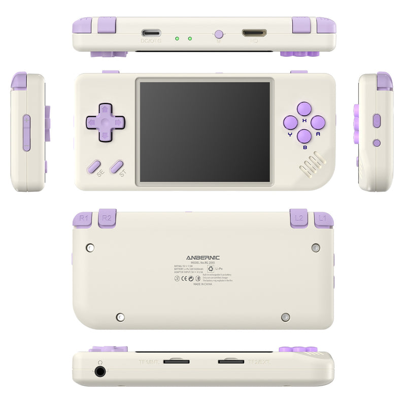Anbernic RG 28XX Retro Handheld Game Console - Beige White
