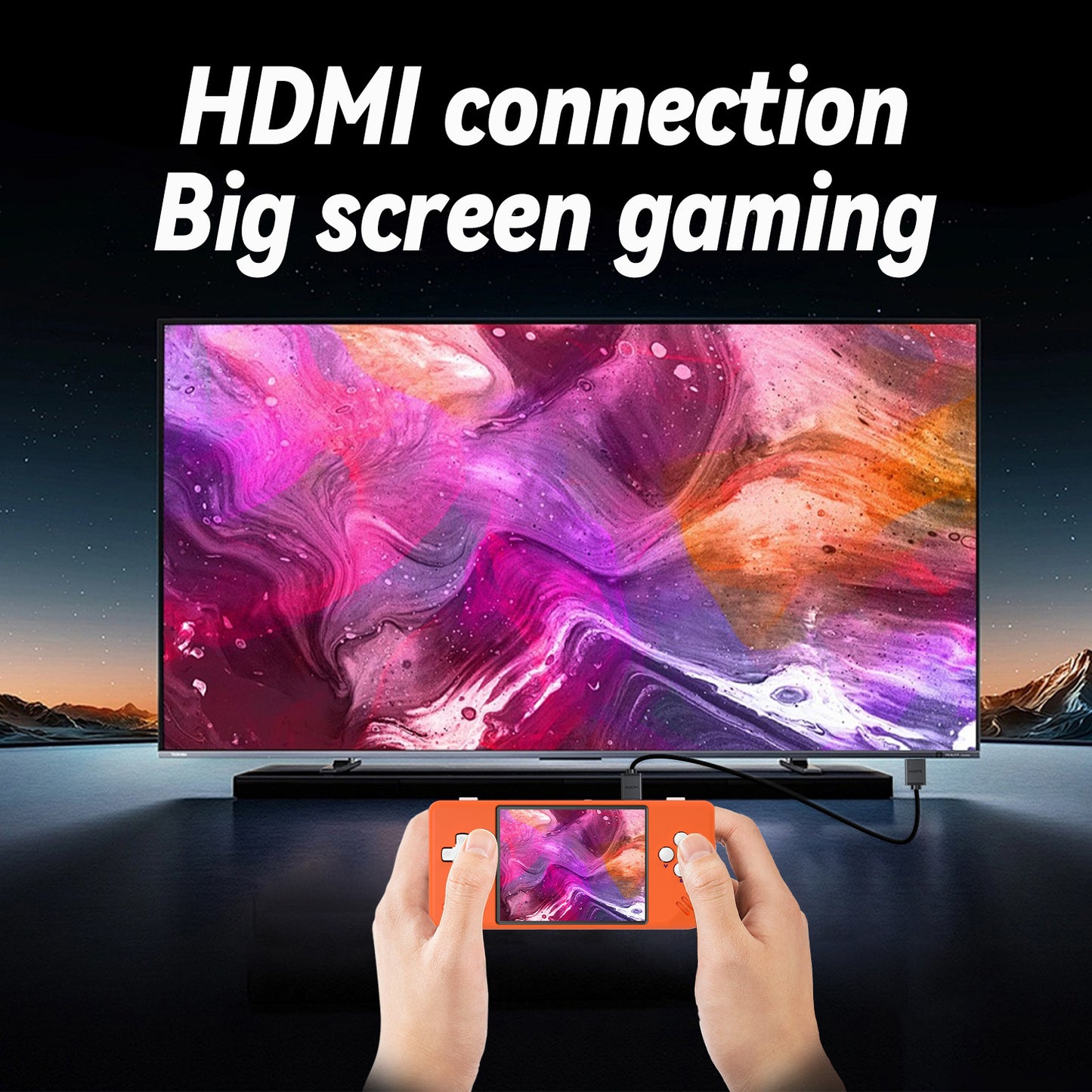 Anbernic RG 28XX Retro Handheld Game Console - HDMI Connection