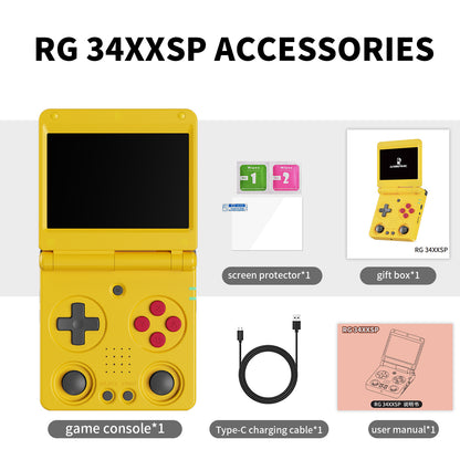 Anbernic RG 34XXSP Foldable Retro Handheld Game Console - Packing List
