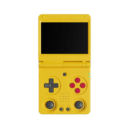 Anbernic RG 34XXSP Foldable Retro Handheld Game Console - Yellow