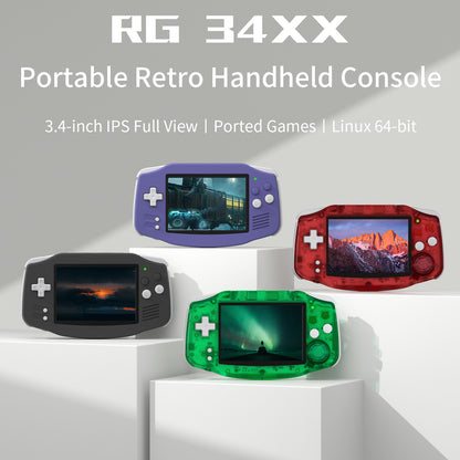 Anbernic RG 34XX Retro Handheld Gaming Console - Retro Handheld Game Console