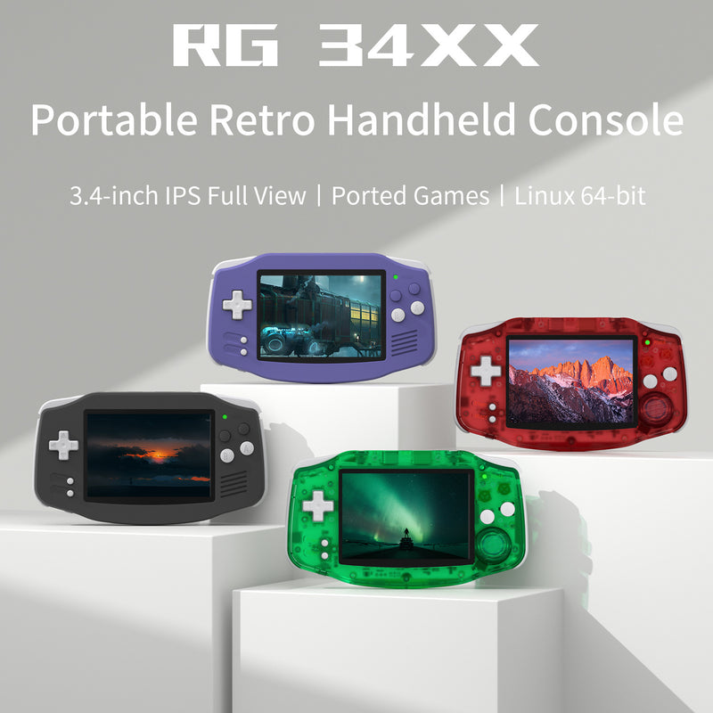 Anbernic RG 34XX Retro Handheld Gaming Console - Retro Handheld Game Console