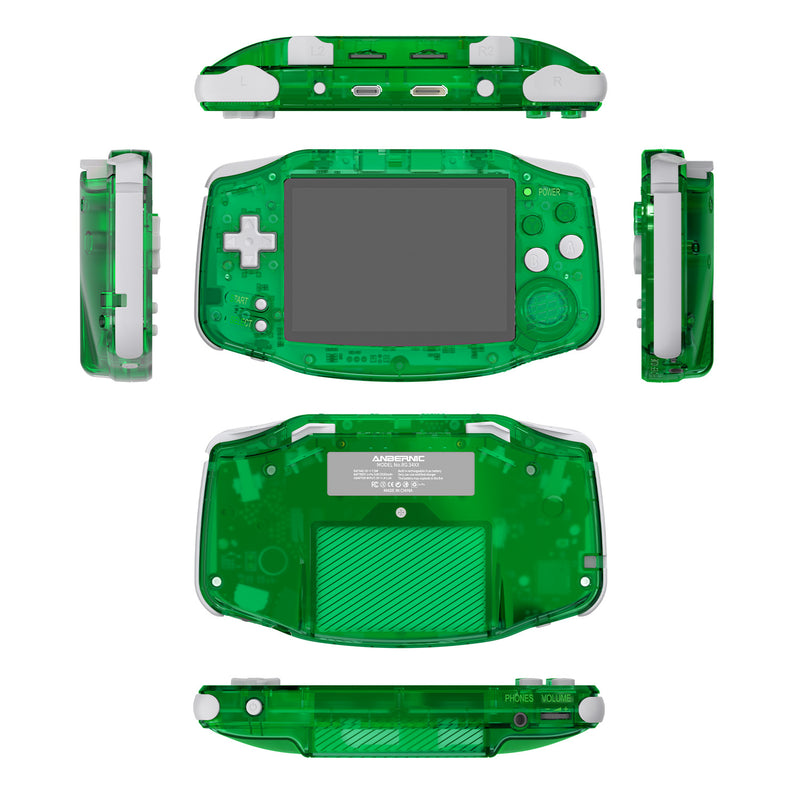 Anbernic RG 34XX Retro Handheld Gaming Console - Transparent Green