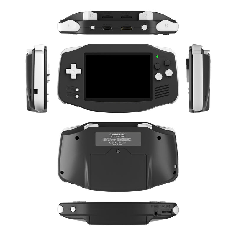 Anbernic RG 34XX Retro Handheld Gaming Console - Black