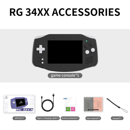 Anbernic RG 34XX Retro Handheld Gaming Console - Accessories