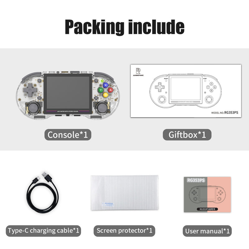 Anbernic RG 353PS Retro Handheld Game Console - Accessories