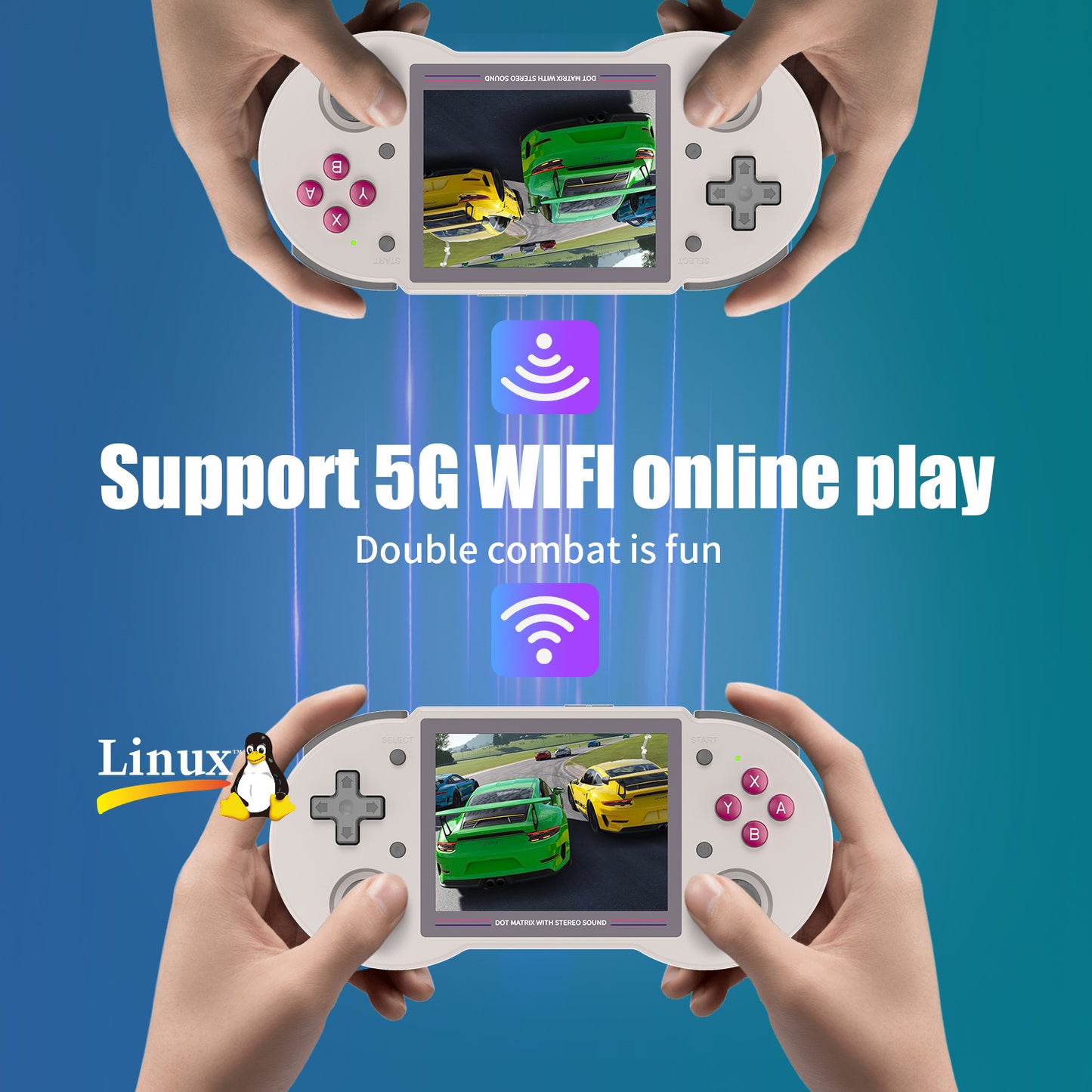 Anbernic RG 353PS Retro Handheld Game Console - Support 5G Wifi