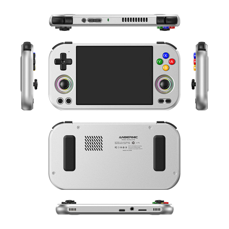 Anbernic RG 353P Retro Handheld Game Console - Silver Blade