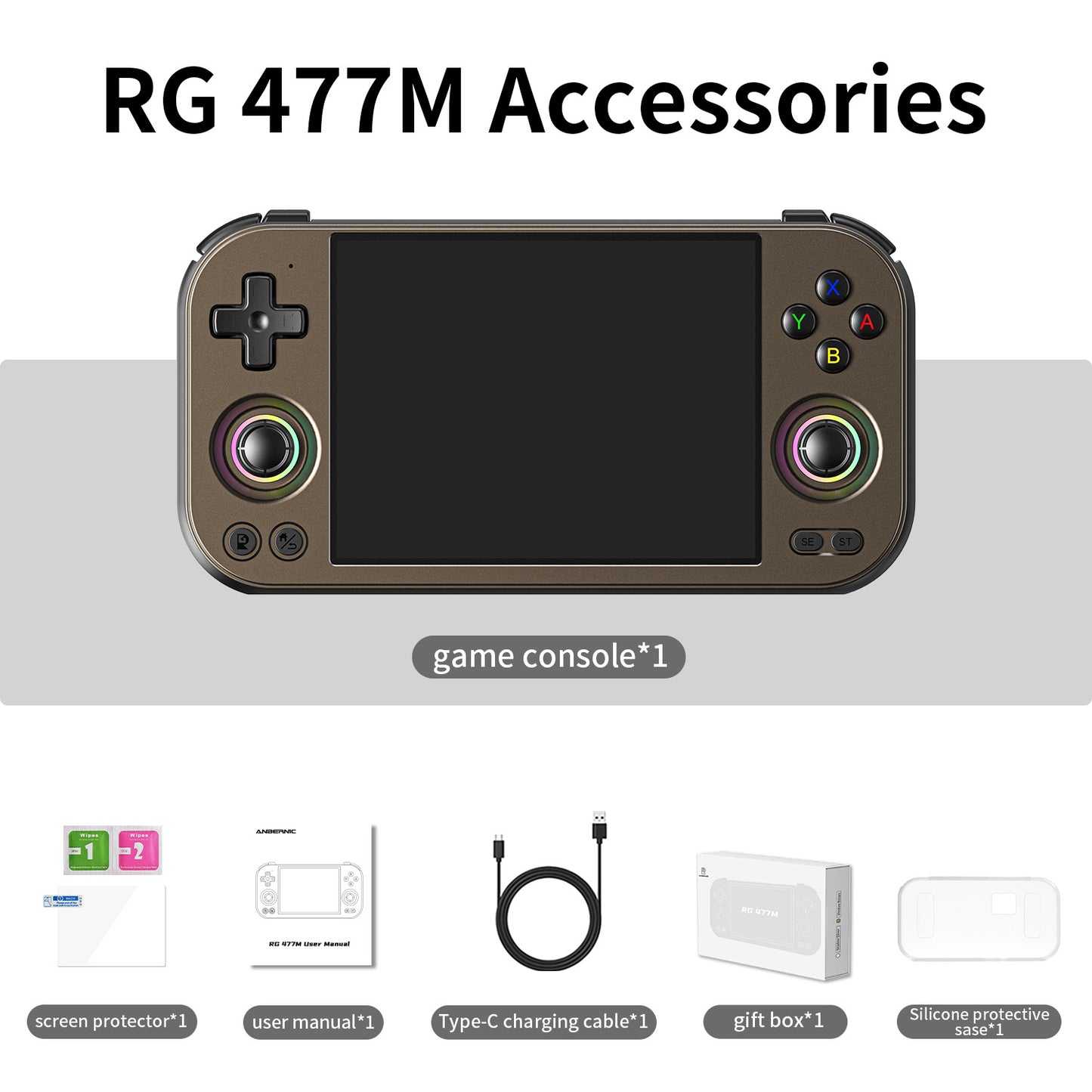 Anbernic RG 353P Retro Handheld Game Console - Packing List