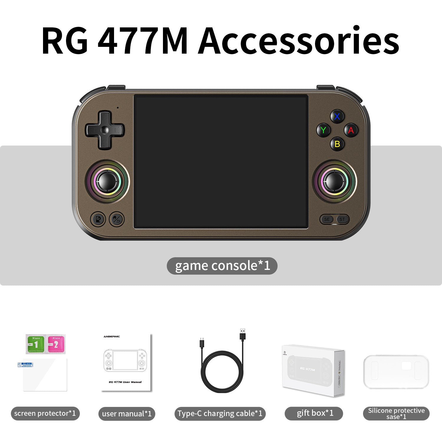 Anbernic RG 353P Retro Handheld Game Console - Packing List