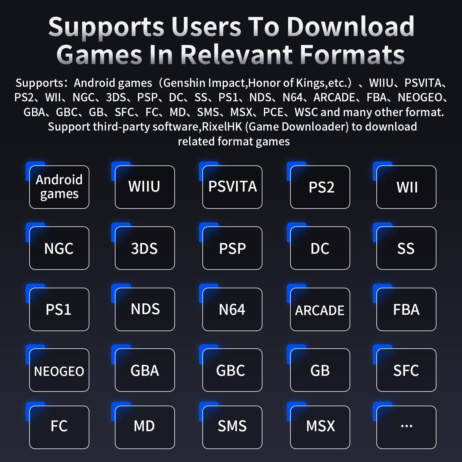 Anbernic RG 353P Retro Handheld Game Console - Supported Emulators
