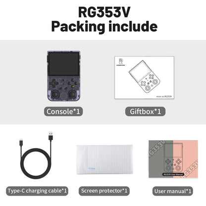 Anbernic RG 353V VS Retro Handheld Game Console - Packing List