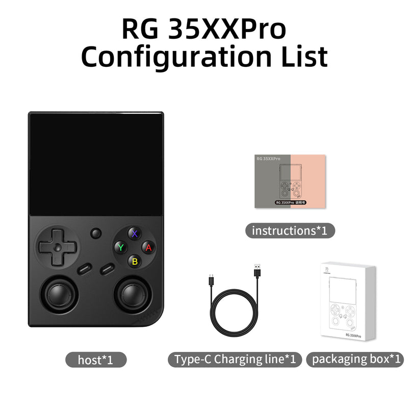 Anbernic RG 35XXPro Retro Handheld Game Console - Packing List