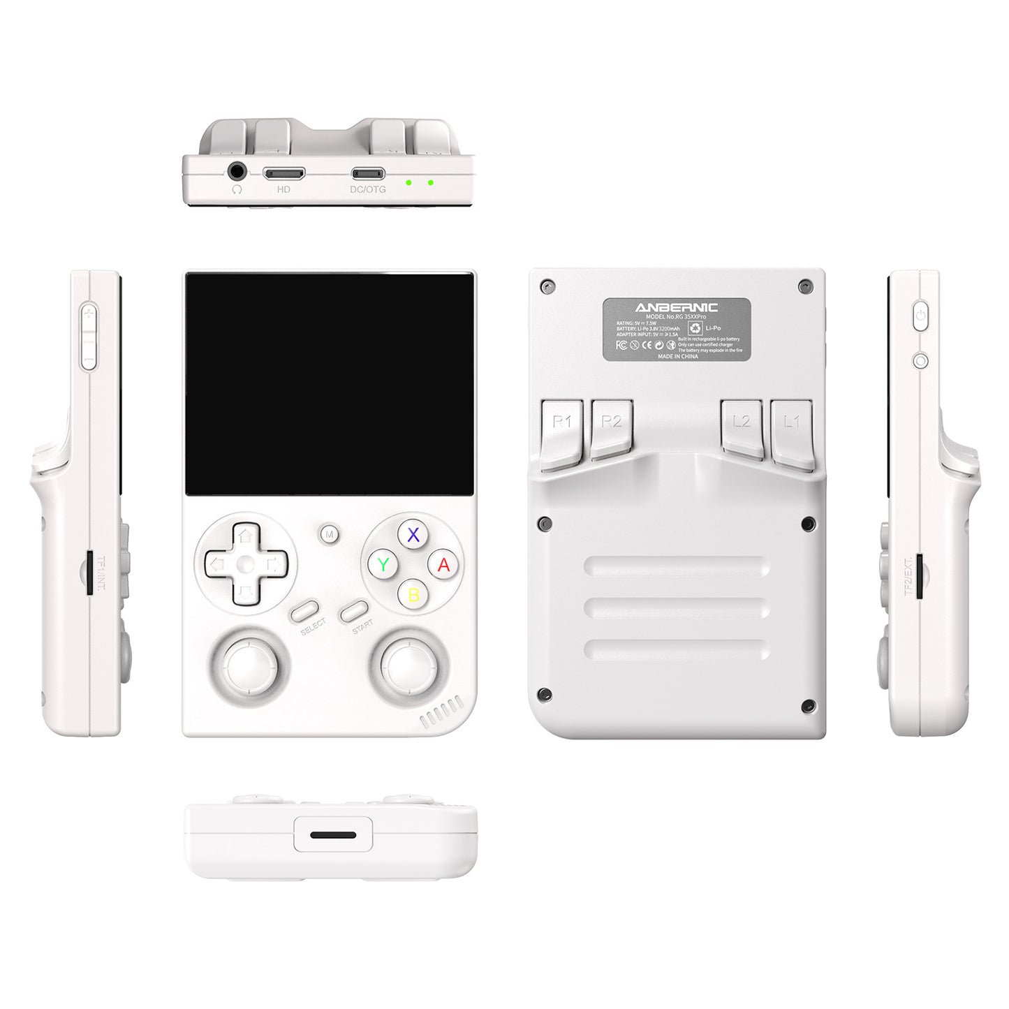 Anbernic RG 35XXPro Retro Handheld Game Console - White