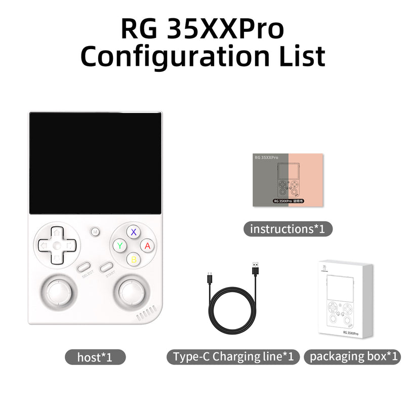 Anbernic RG 35XXPro Retro Handheld Game Console - Packing List