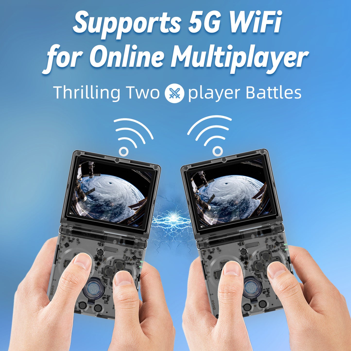 Anbernic RG 35XXSP Foldable Retro Handheld Game Console - Supports 5G Wifi