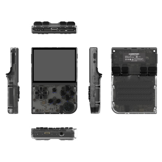 Anbernic RG 35XX Retro Handheld Game Console - Transparent Black