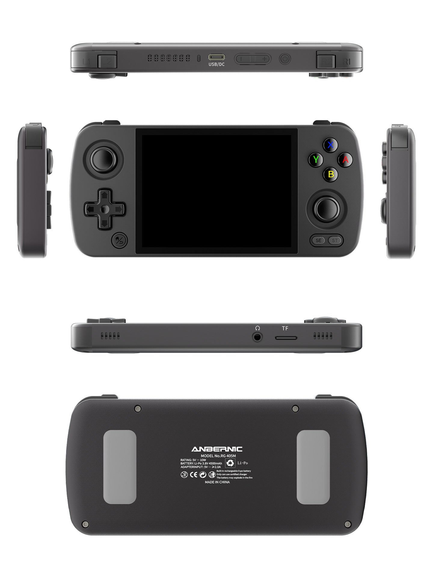 Anbernic RG 405M Android Retro Handheld Game Console - Black