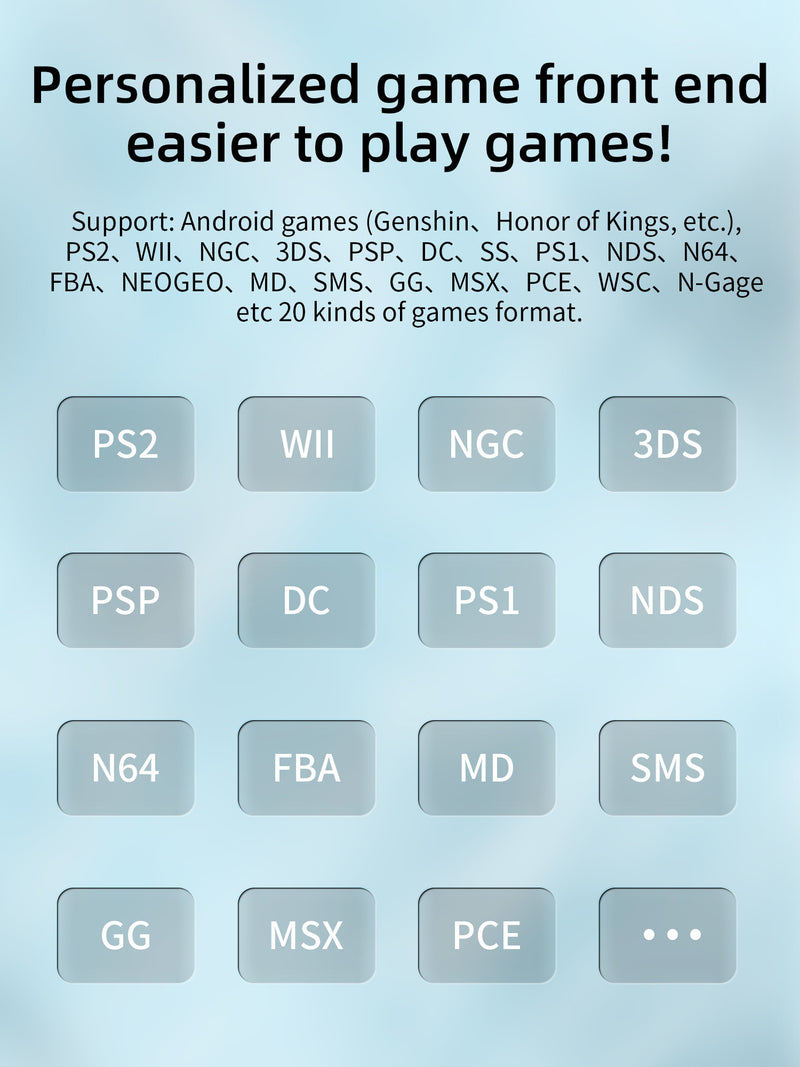 Anbernic RG 405V Retro Handheld Game Console - Supported Emulators