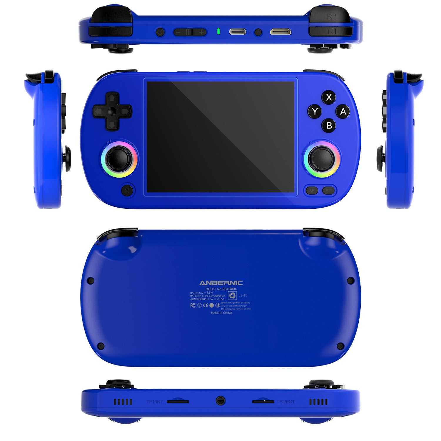 Anbernic RG 40XXH Retro Handheld Game Console - Blue