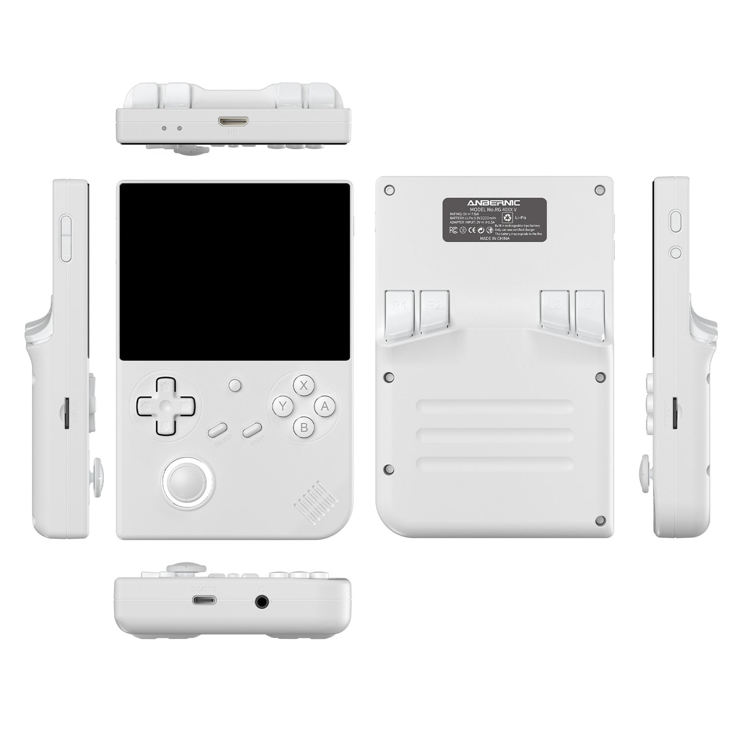 Anbernic RG 40XXV Retro Handheld Game Console - White