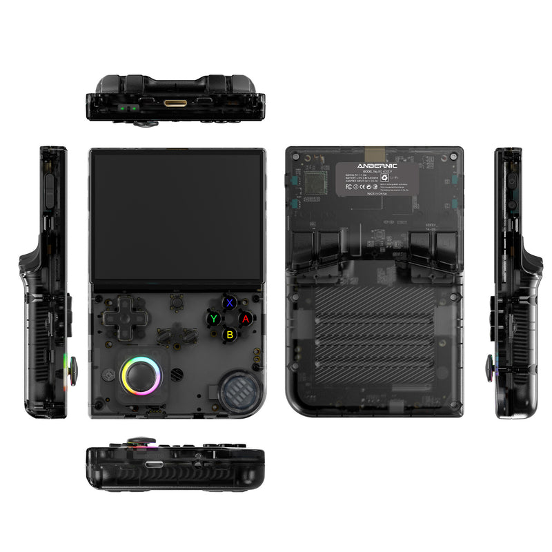 Anbernic RG 40XXV Retro Handheld Game Console - Transparent Black