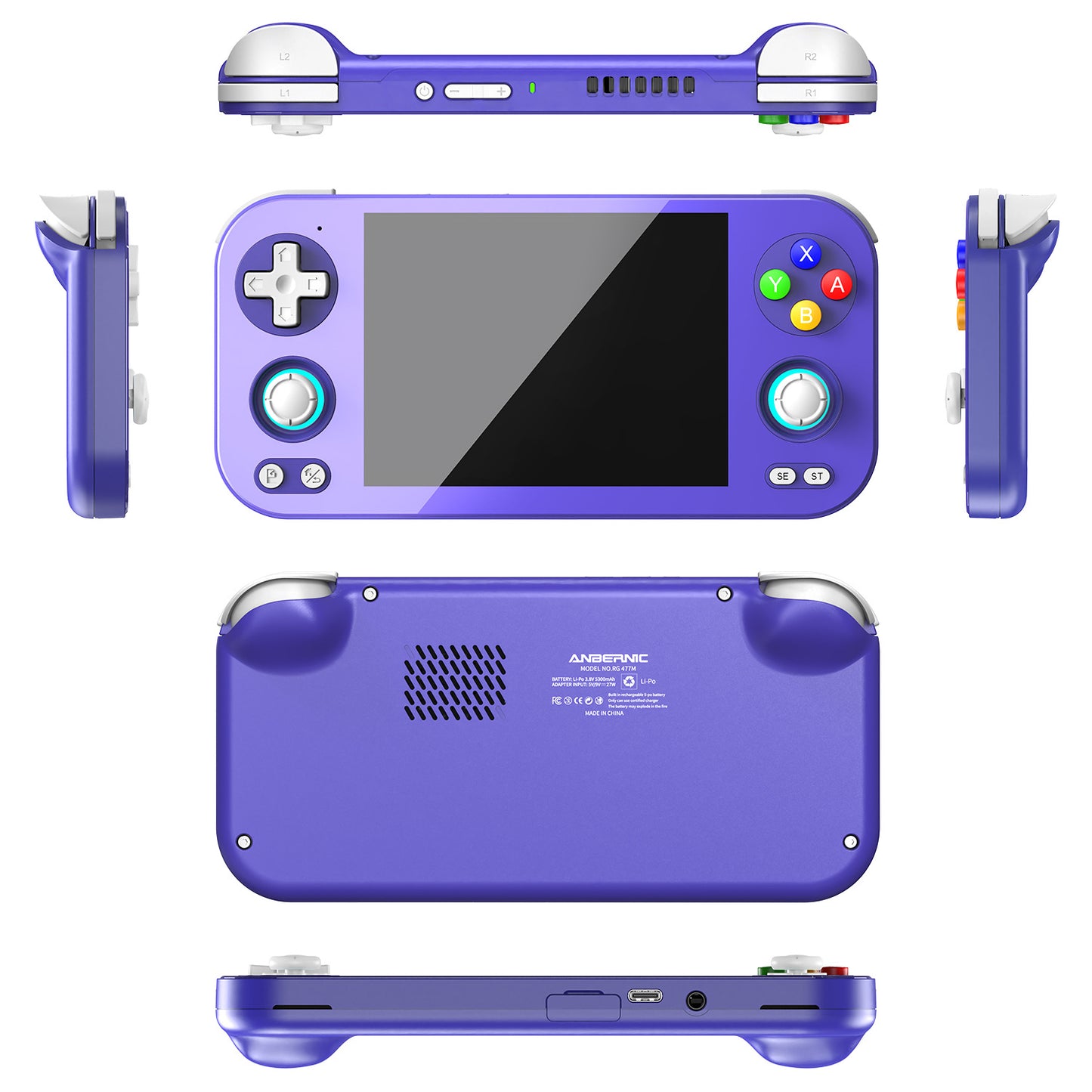 Anbernic RG 476H Android Retro Handheld Game Console - Indigo