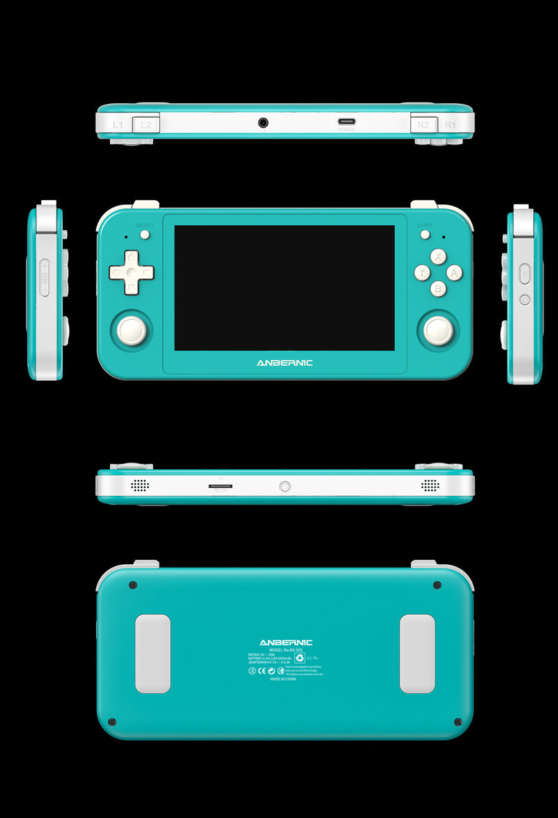 Anbernic RG 505 Android Retro Handheld Gaming Console - Turquoise