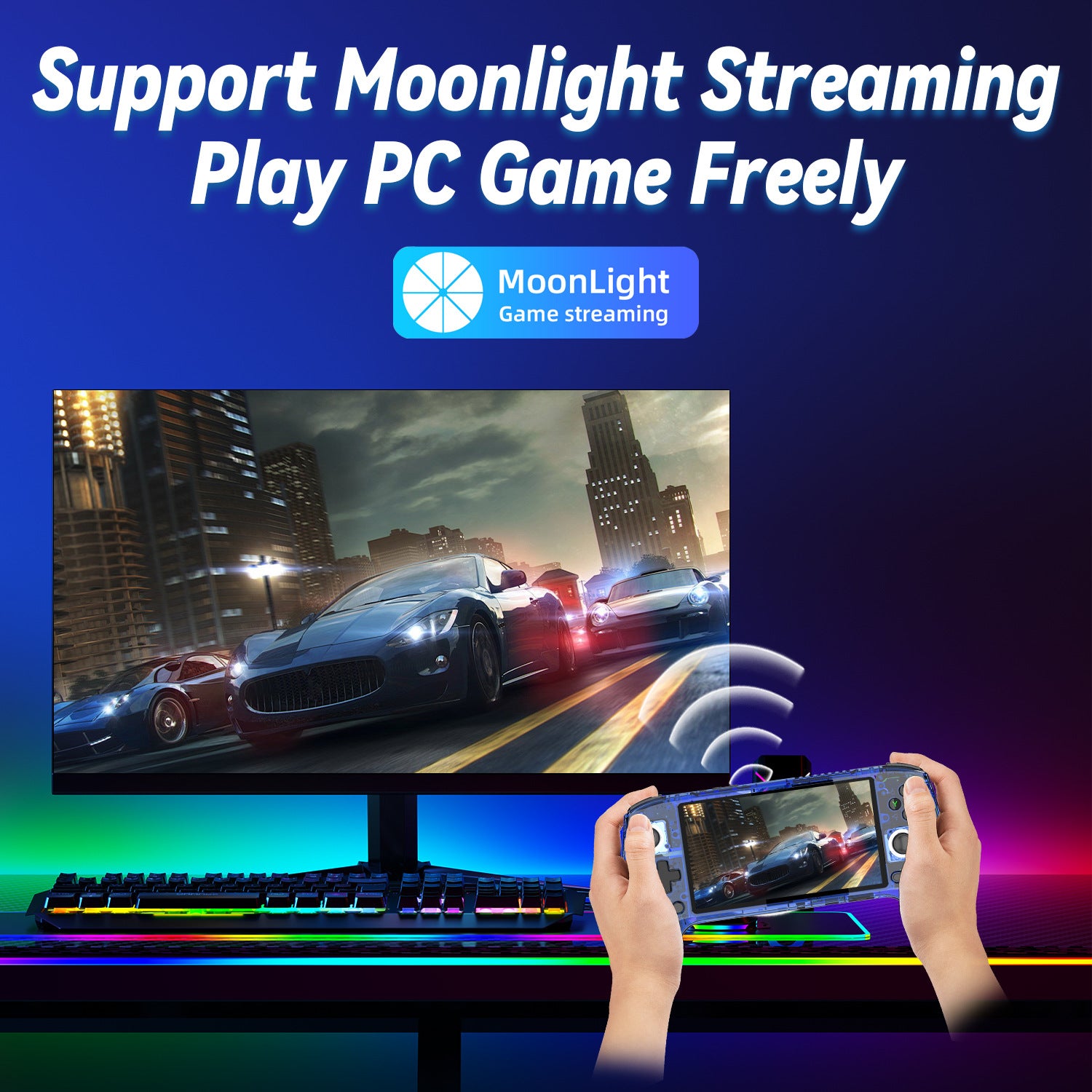 Anbernic RG 556 Android Retro Handheld Game Console - Support Moonlight Streaming