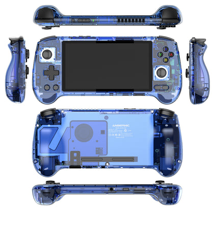 Anbernic RG 556 Android Retro Handheld Game Console - Transparent Blue