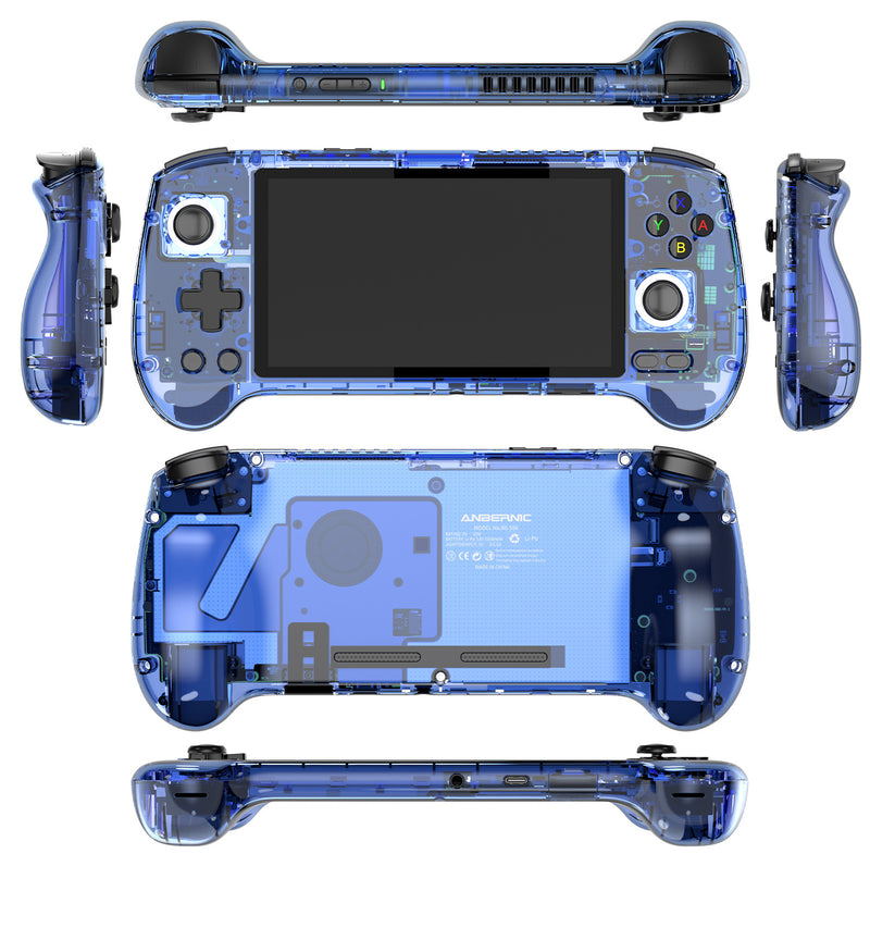 Anbernic RG 556 Android Retro Handheld Game Console - Transparent Blue