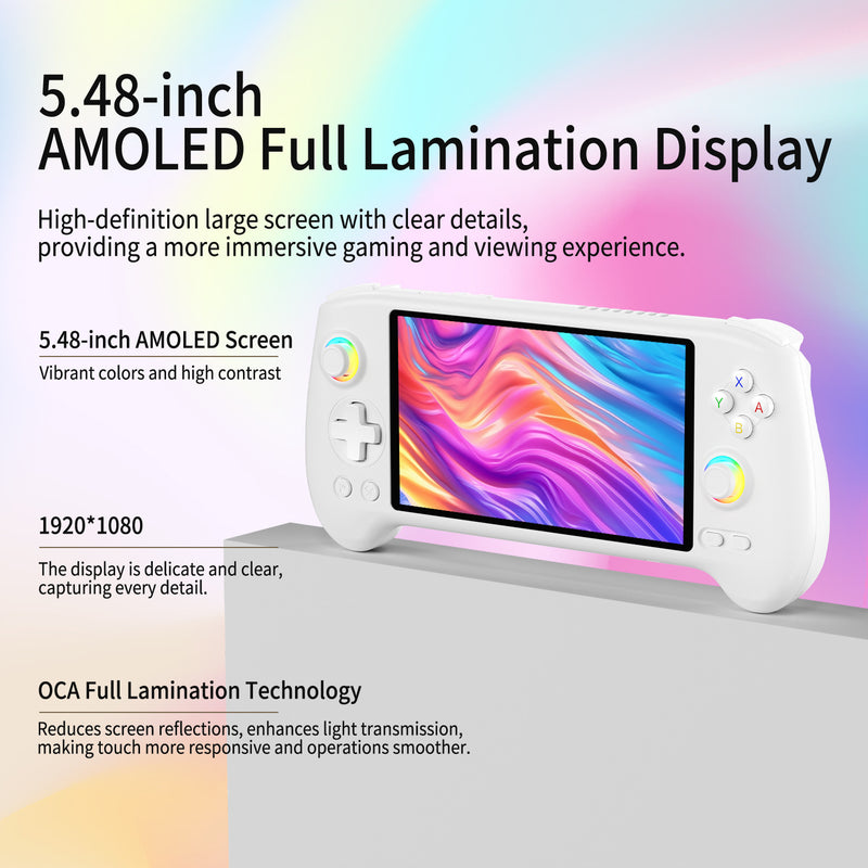 Anbernic RG 557 Android Retro Handheld Game Console - 5.48” AMOLED Display