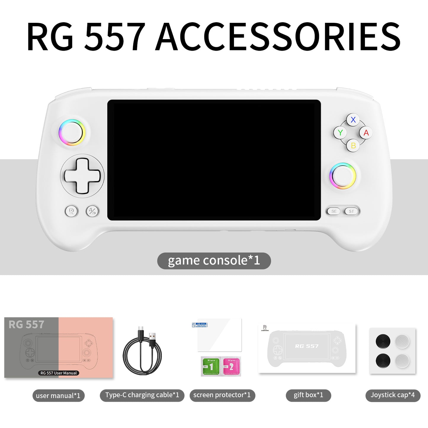 Anbernic RG 557 Android Retro Handheld Game Console - Accessories