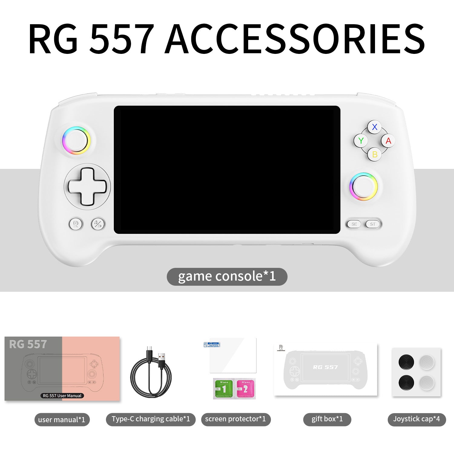 Anbernic RG 557 Android Retro Handheld Game Console - Accessories