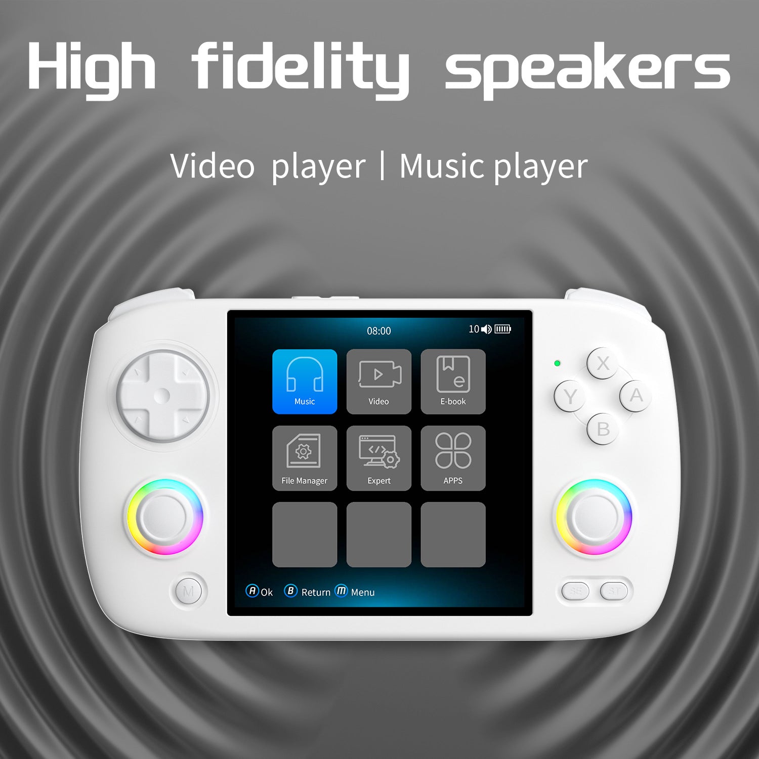 Anbernic RG CubeXX Retro Handheld Game Console - High Fidelity Speakers