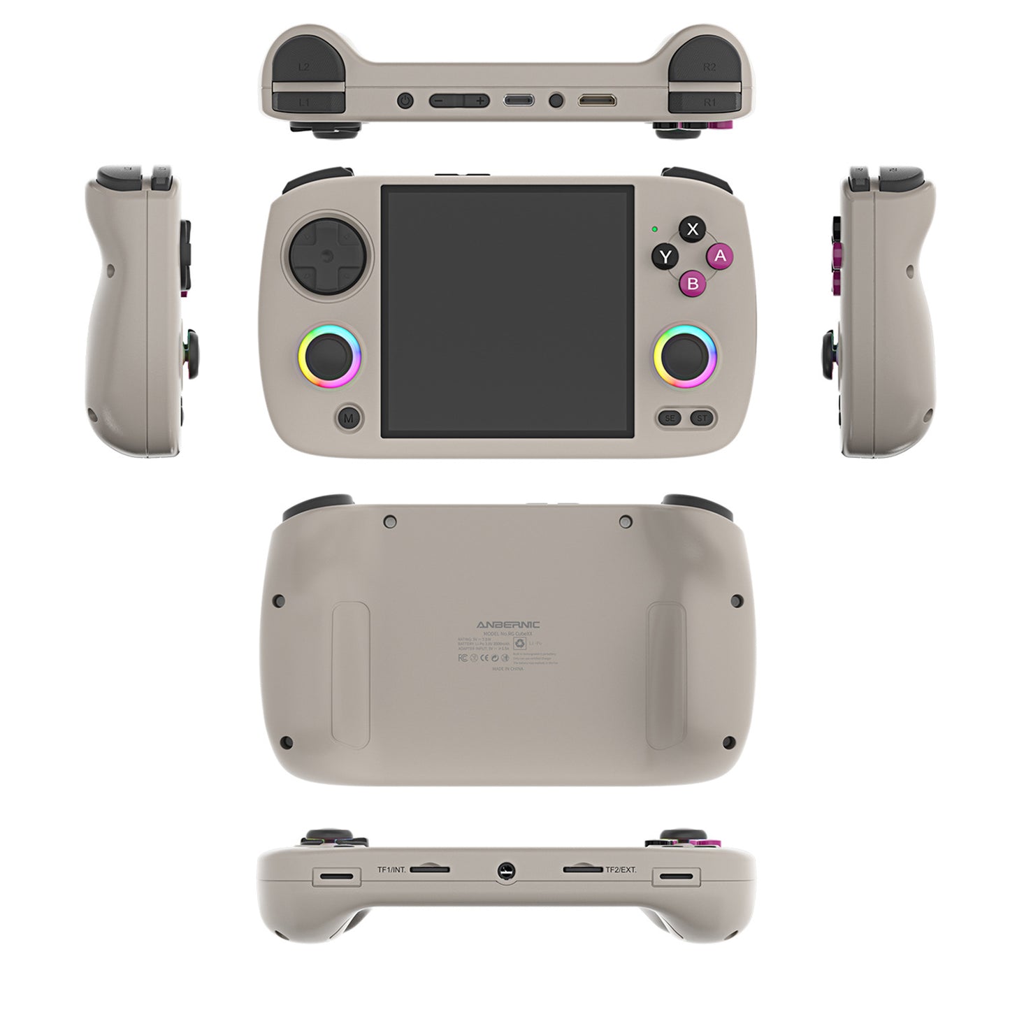 Anbernic RG CubeXX Retro Handheld Game Console - Gray