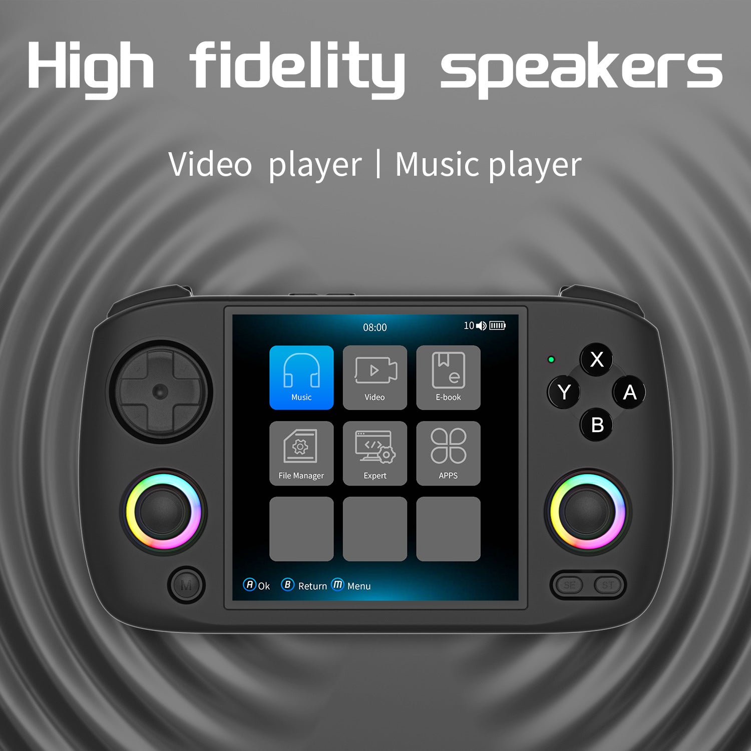 Anbernic RG CubeXX Retro Handheld Game Console - High Fidelity Speakers
