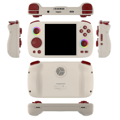 Anbernic RG Cube Retro Handheld Game Console - Beige White