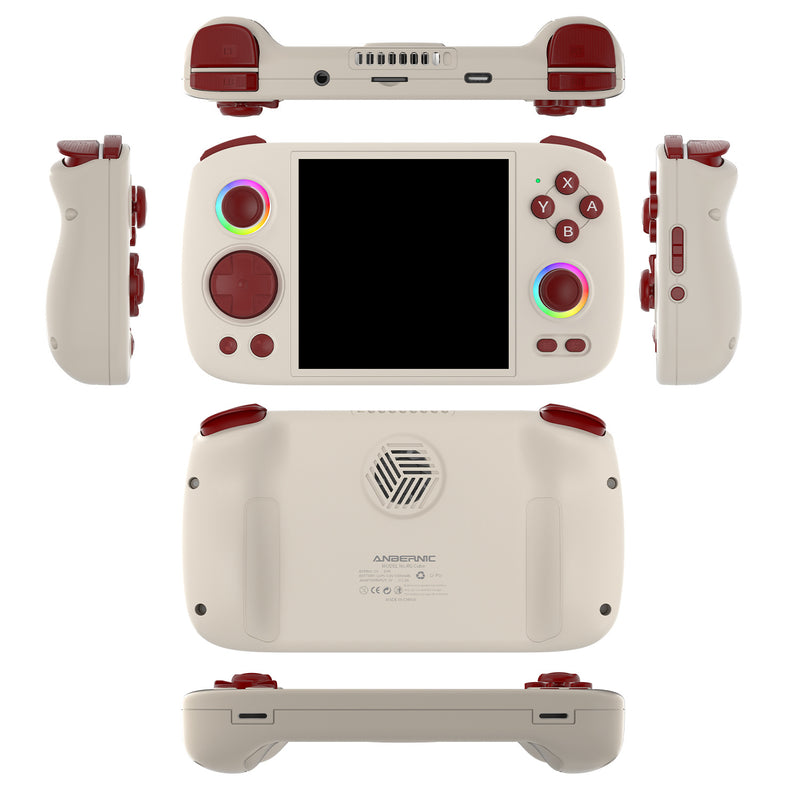Anbernic RG Cube Retro Handheld Game Console - Beige White
