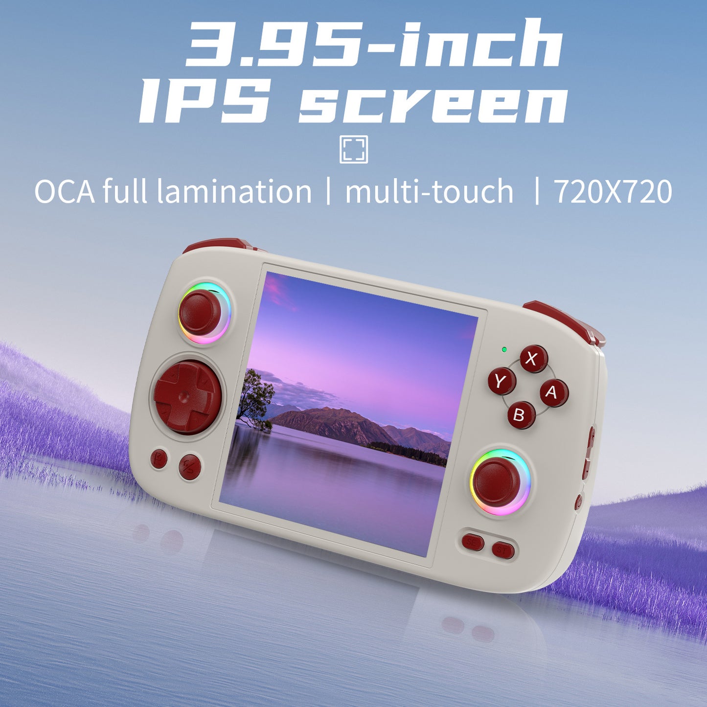 Anbernic RG Cube Retro Handheld Game Console - 3.95” IPS Screen