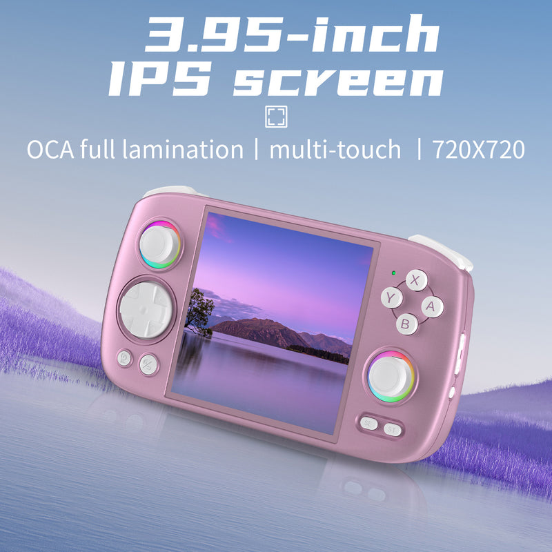 Anbernic RG Cube Retro Handheld Game Console - 3.95” IPS Screen