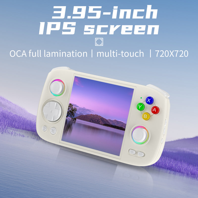 Anbernic RG Cube Retro Handheld Game Console - 3.95” IPS Screen
