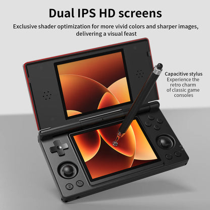 Anbernic RG DS Foldable Retro Handheld Game Console - Dual IPS HD Screen
