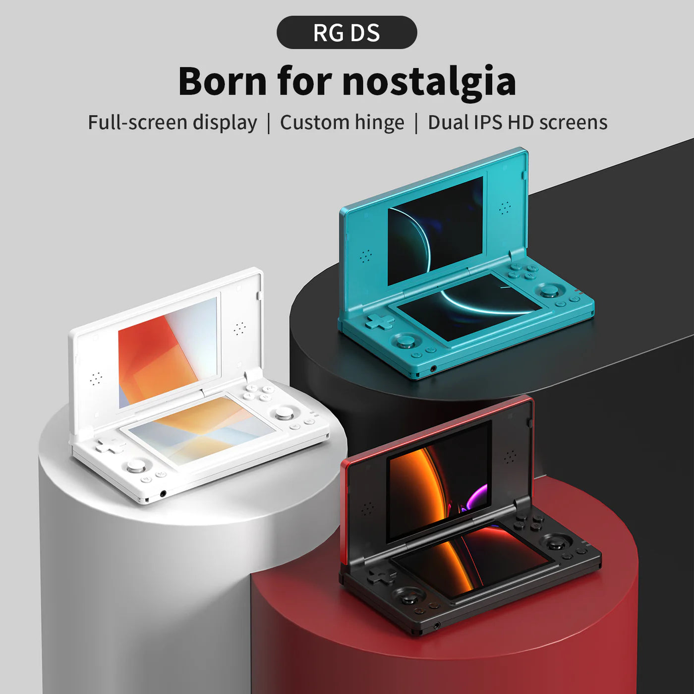 Anbernic RG DS Foldable Retro Handheld Game Console - Anbernic RG DS