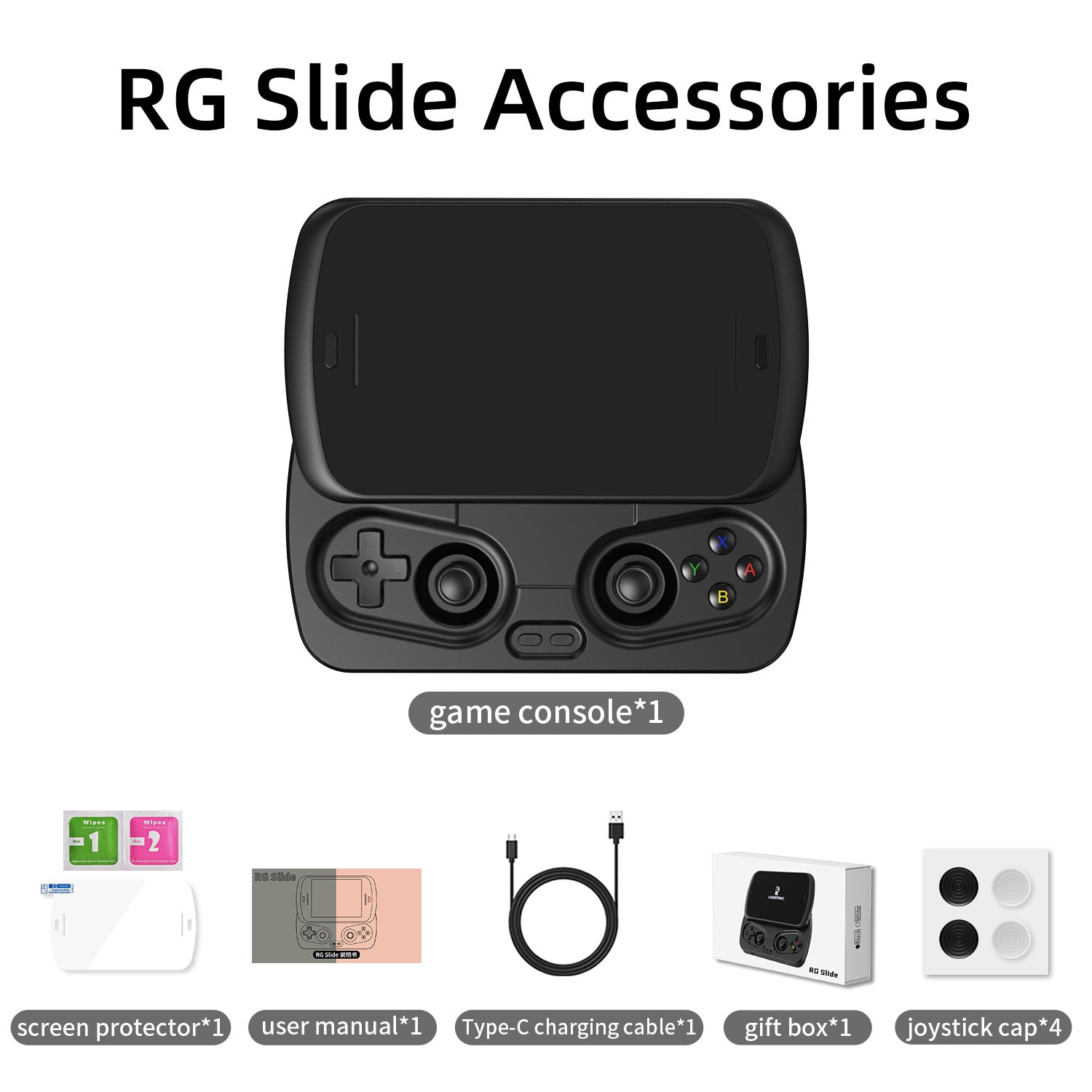 Anbernic RG Slide Retro Handheld Game Console - Packing List