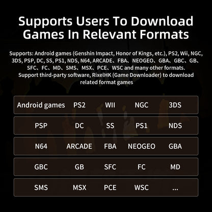 Anbernic RG Slide Retro Handheld Game Console - Supported Emulators