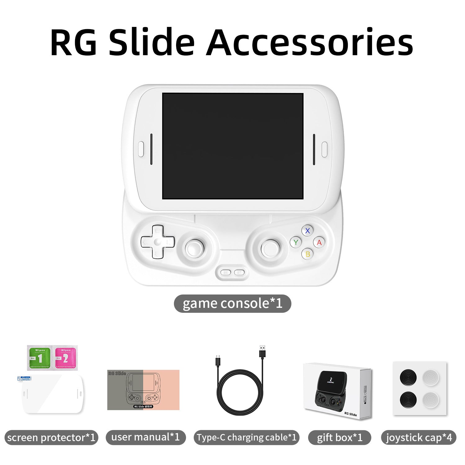 Anbernic RG Slide Retro Handheld Game Console - Packing List
