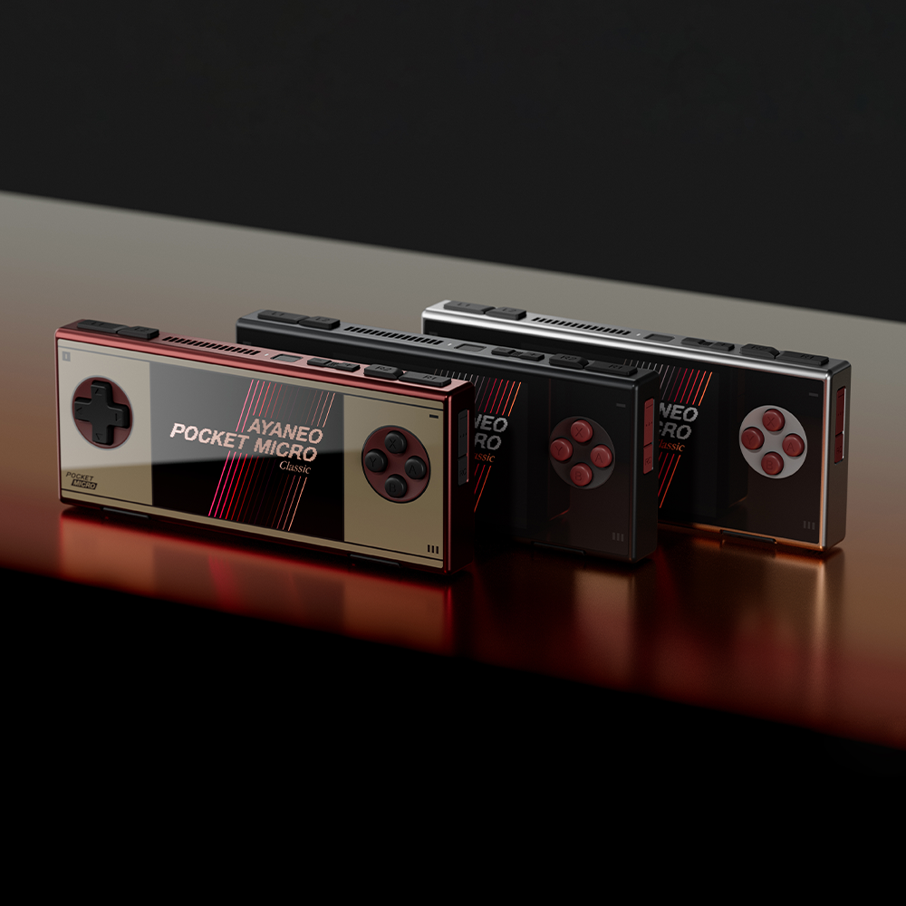 Ayaneo Pocket Micro Classic Retro Handheld Game Console - All Three