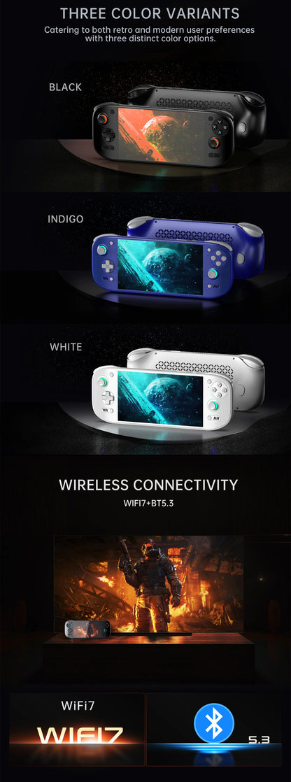 Ayn Odin 2 Portal 7” OLED Screen Retro Handheld Game Console - Color Variants and Wifi Connectivity